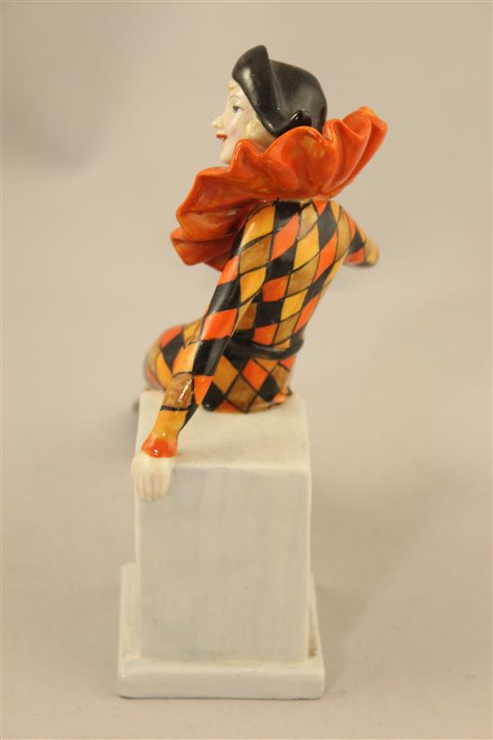 A rare Wade Art Deco enamelled porcelain figure of Anita, c.1938, 16cm